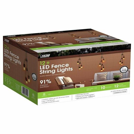 TISTHESEASON 12 ft. LED String Lights Clear - 10 lights TI3306887